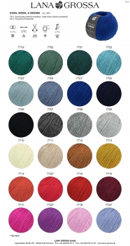 Preview: Lana Grossa Cool Wool 4 Socks by Tanja Steinbach - freie Farbwahl