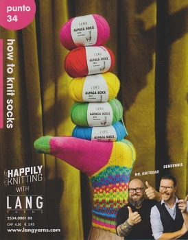 Lang Punto 34 how to knit socks Strickheft