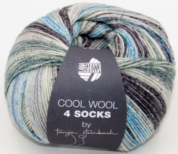 Lana Grossa Cool Wool 4 Socks print by Tanja Steinbach - freie Farbwahl