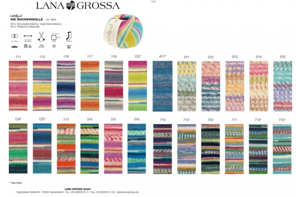 Lana Grossa Landlust® Sockenwolle freie Farbwahl