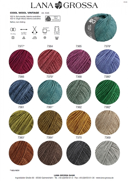 Lana Grossa Cool Wool Vintage - freie Farbwahl