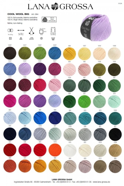 Lana Grossa Cool Wool Big Wolle Merino alle Farben