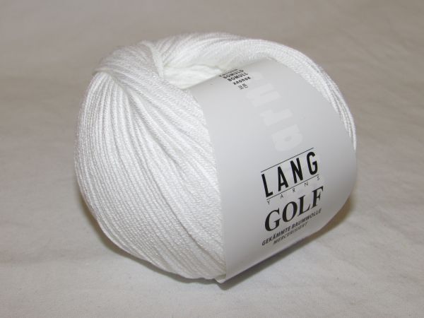 Lang Yarns Golf hochwertige gekämmte Baumwolle mercerisiert uni