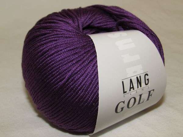 Lang Yarns Golf hochwertige gekämmte Baumwolle mercerisiert uni