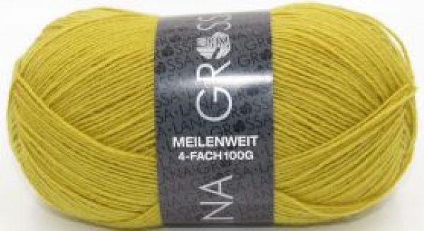 Lana Grossa Meilenweit 100 Sockenwolle uni