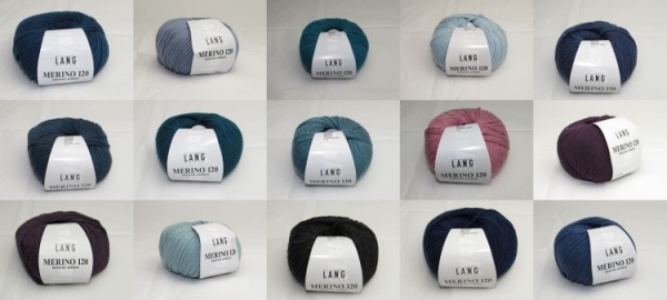 Lang Yarns Merino 120 Wolle freie Farbwahl Schurwolle