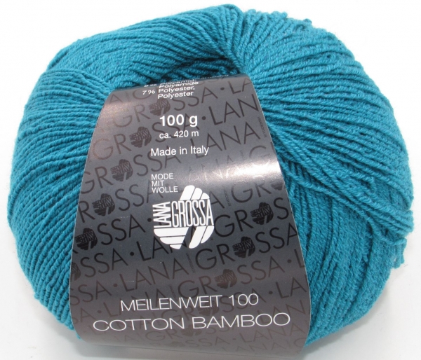 Lana Grossa Meilenweit 100 Cotton Bamboo, freie Farbwahl