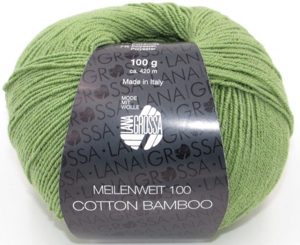 Lana Grossa Meilenweit 100 Cotton Bamboo, freie Farbwahl