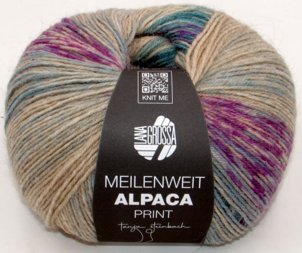 Lana Grossa Meilenweit Alpaca Print - freie Farbwahl
