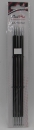 Karbon Nadelspiel mit Metallspitzen 20 cm Länge, verschiedene Stärken